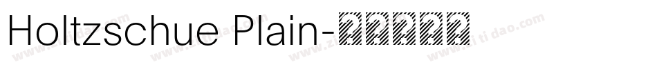 Holtzschue Plain字体转换